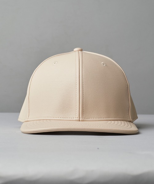 NO ID.（ノーアイディ）の「mko12515-ｼﾝｾﾃｨｯｸﾚｻﾞｰBB-CAP キャップ（キャップ・メンズ・アイボリー/ブラック・ONE SIZE）」の5枚目の写真