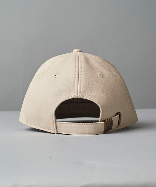 NO ID.（ノーアイディ）の「mko12515-ｼﾝｾﾃｨｯｸﾚｻﾞｰBB-CAP キャップ（キャップ・メンズ・アイボリー/ブラック・ONE SIZE）」の7枚目の写真