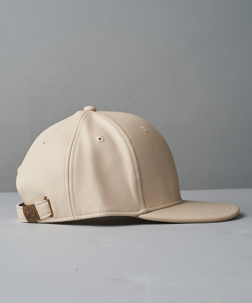 NO ID.（ノーアイディ）の「mko12515-ｼﾝｾﾃｨｯｸﾚｻﾞｰBB-CAP キャップ（キャップ・メンズ・アイボリー/ブラック・ONE SIZE）」の8枚目の写真