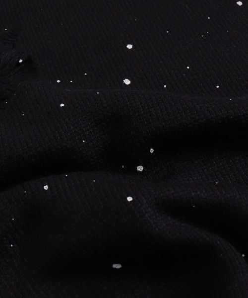 Figments（フィグメンツ）の「デストロイペイントオーバーニット（ニット/セーター・レディース・ブラック/グレー・FREE）」の11枚目の写真