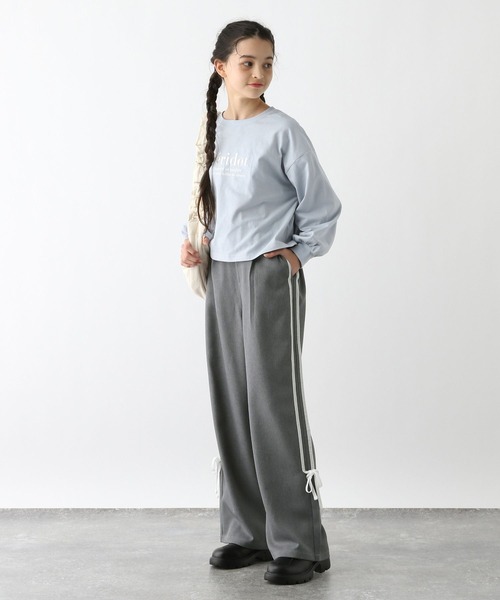 GLOBAL WORK（グローバルワーク）の「イージーケアリボンラインパンツ/286178（その他パンツ・キッズ・ブラック/グレー・130cm/140cm/150cm/160cm）」の15枚目の写真