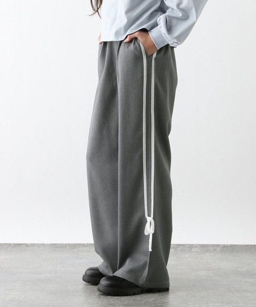 GLOBAL WORK（グローバルワーク）の「イージーケアリボンラインパンツ/286178（その他パンツ・キッズ・ブラック/グレー・130cm/140cm/150cm/160cm）」の12枚目の写真