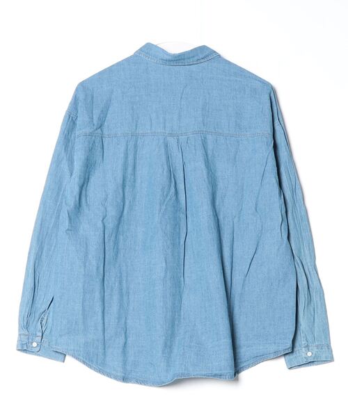 【セール】je crois soi ワンポイント刺繍 デニムシャツ（シャツ/ブラウス）｜FUNALIVE（ファンアライブ）