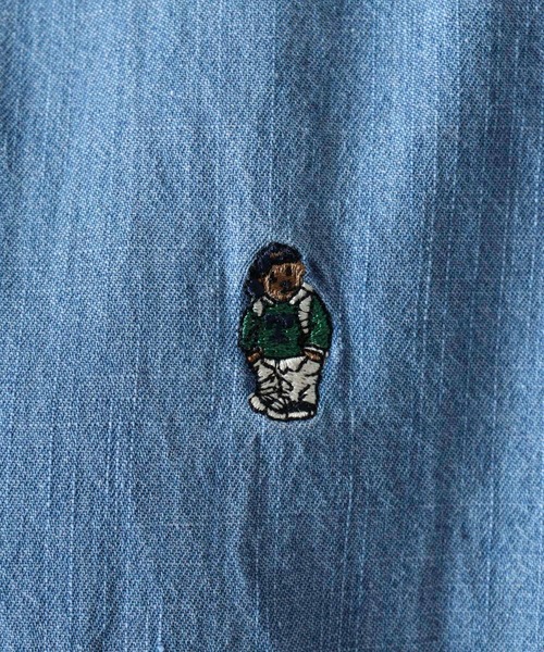 【セール】je crois soi ワンポイント刺繍 デニムシャツ（シャツ/ブラウス）｜FUNALIVE（ファンアライブ）