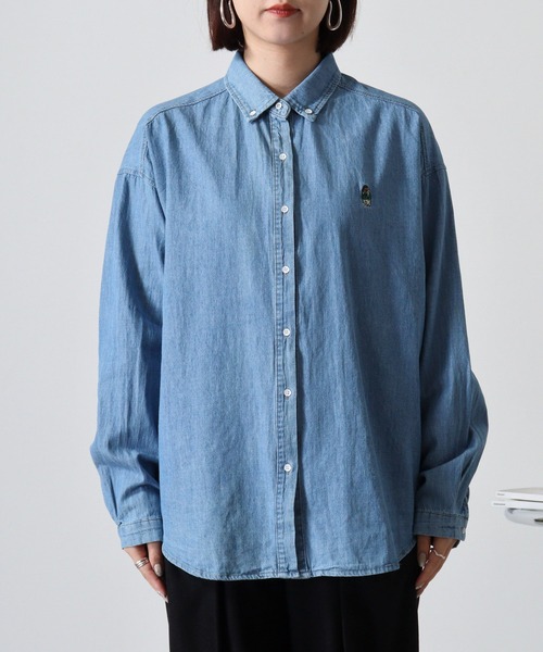 【セール】je crois soi ワンポイント刺繍 デニムシャツ（シャツ/ブラウス）｜FUNALIVE（ファンアライブ）