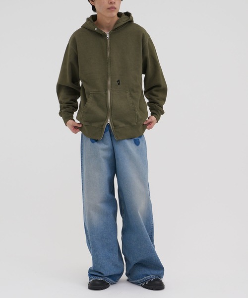 別注〉 PIGMENT J LOGO ZIP UP HOODIE（パーカー）｜Jieda（ジエダ）の