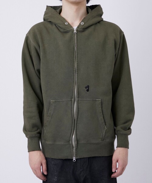別注〉 PIGMENT J LOGO ZIP UP HOODIE（パーカー）｜Jieda（ジエダ）の