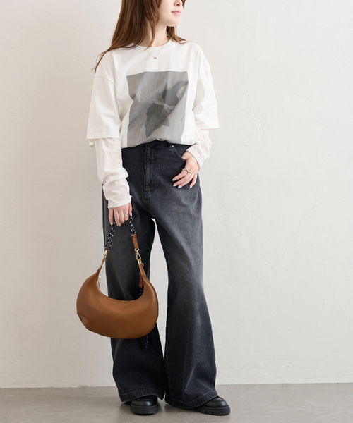 LE VERNIS(ル・ベルニ)の「【LE VERNIS/ル・ベルニ】 Paracord moon bag S(クラッチバッグ・レディース・ブラック/ブラウン・FREE)」の13枚目の写真