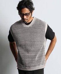 The DUFFER of ST.GEORGE | MESH KNIT VEST：メッシュ ニットベスト(ニット/セーター)