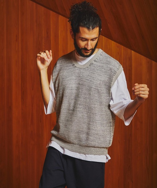 The DUFFER MESH KNIT VEST：メッシュ ニットベスト The DUFFER of ST.GEORGE（ザダファーオブセントジョージ）の「MESH