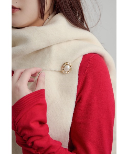 niana（ニアナ）の「パールオーバルブローチ コサージュ フォーマル セレモニー 結婚式 二次会 謝恩会 入学式 卒業式 パーティー オケージョン（ブローチ/コサージュ・レディース・シルバー/ゴールド・FREE）」の11枚目の写真