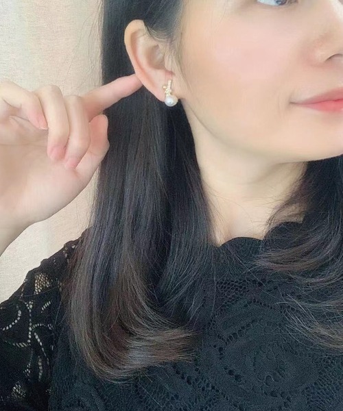 blackdia ocean(ブラックダイヤオーシャン)の「blackdia ocean ノットモチーフ パールピアス / イヤリング(ピアス(両耳用)・レディース・ゴールド系その他/ゴールド・FREE)」の8枚目の写真