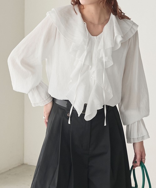 アソートラッフルシアーブラウス（シャツ/ブラウス）｜BONLECILL