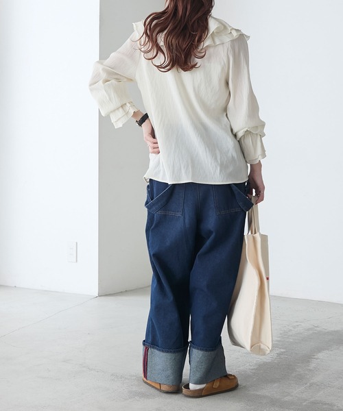 BONLECILL（ボンルシール）の「アソートラッフルシアーブラウス（シャツ/ブラウス・レディース・ブラック系/アイボリー/ブラック/オフホワイト・FREE）」の21枚目の写真