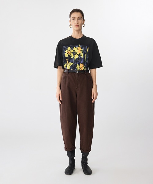 JNBY フローラルプリントTシャツ セール】Abstract Floral Print T-shirt / フローラルプリントT