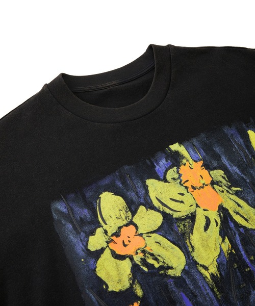 JNBY フローラルプリントTシャツ セール】Abstract Floral Print T-shirt / フローラルプリントT