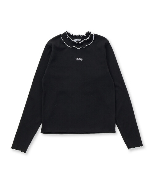 ZIDDY（ジディ）の「【 ニコ☆プチ 掲載 】テレコメロウトップス(130~160cm)（Tシャツ/カットソー・キッズ・ブラック/オフホワイト・130cm/140cm/150cm/FREE）」の16枚目の写真