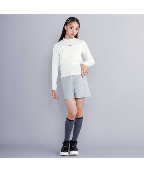 ZIDDY（ジディ）の「【 ニコ☆プチ 掲載 】テレコメロウトップス(130~160cm)（Tシャツ/カットソー・キッズ・ブラック/オフホワイト・130cm/140cm/150cm/FREE）」の18枚目の写真