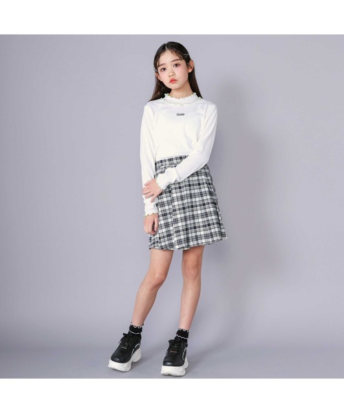 ZIDDY（ジディ）の「【 ニコ☆プチ 掲載 】テレコメロウトップス(130~160cm)（Tシャツ/カットソー・キッズ・ブラック/オフホワイト・130cm/140cm/150cm/FREE）」の20枚目の写真