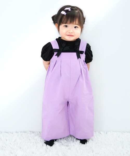 MAKE YOUR DAY(メイクユアデイ)の「タックサロペット■80~140cm(サロペット/オーバーオール・キッズ・チャコールグレー/ラベンダー/カーキ・120/110/100/130/90/140/80)」の10枚目の写真