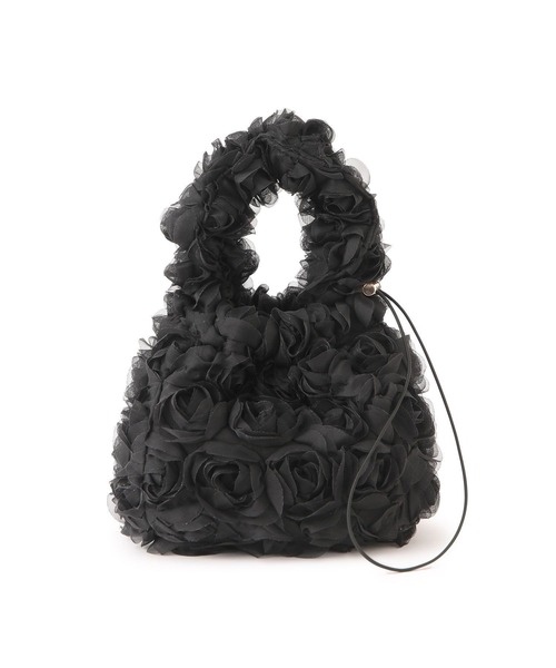 VIS（ビス）の「ローズ&スパンコールドロストバッグ（ハンドバッグ・レディース・ブラック/キナリ/ブラック系その他3・FREE）」の14枚目の写真