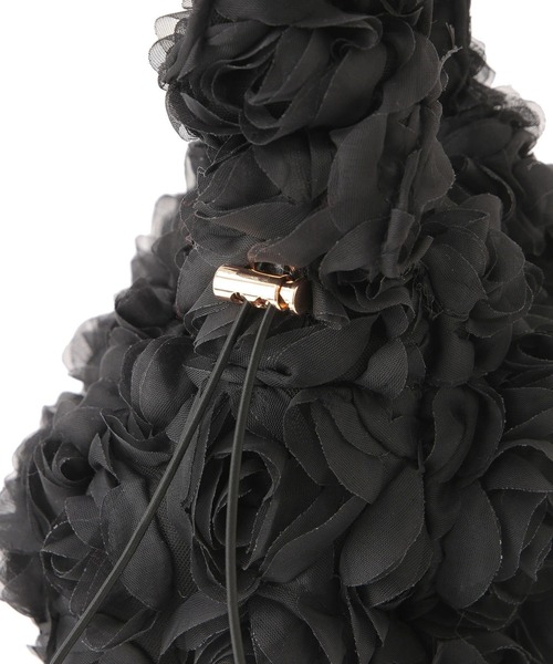 VIS（ビス）の「ローズ&スパンコールドロストバッグ（ハンドバッグ・レディース・ブラック/キナリ/ブラック系その他3・FREE）」の17枚目の写真