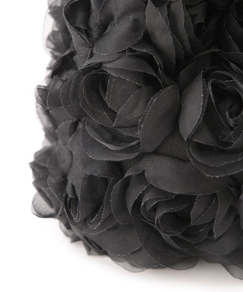 VIS（ビス）の「ローズ&スパンコールドロストバッグ（ハンドバッグ・レディース・ブラック/キナリ/ブラック系その他3・FREE）」の18枚目の写真