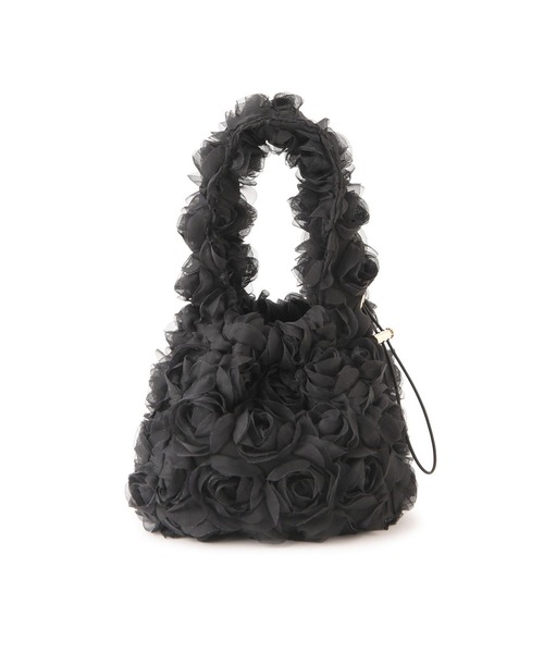 VIS（ビス）の「ローズ&スパンコールドロストバッグ（ハンドバッグ・レディース・ブラック/キナリ/ブラック系その他3・FREE）」の20枚目の写真