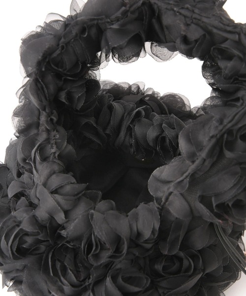 VIS（ビス）の「ローズ&スパンコールドロストバッグ（ハンドバッグ・レディース・ブラック/キナリ/ブラック系その他3・FREE）」の21枚目の写真