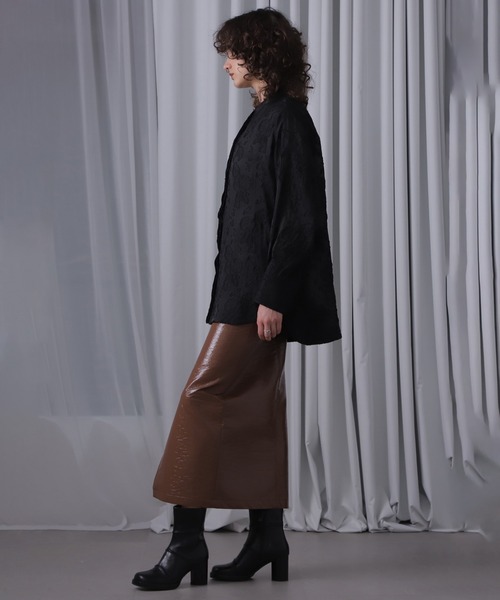 ROSE BUD（ローズバッド）の「(GENE HEAVENS)シアードビー ワイドスリーブ シャツ（シャツ/ブラウス・レディース・ホワイト/ブラック/イエロー・ONE SIZE）」の17枚目の写真