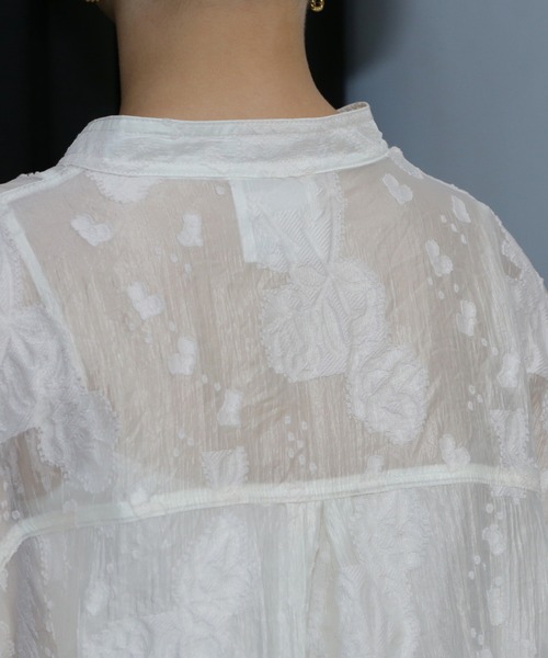 ROSE BUD（ローズバッド）の「(GENE HEAVENS)シアードビー ワイドスリーブ シャツ（シャツ/ブラウス・レディース・ホワイト/ブラック/イエロー・ONE SIZE）」の13枚目の写真