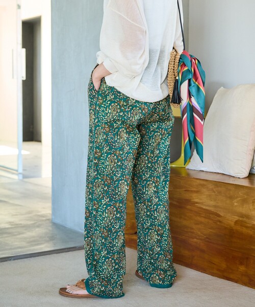 FREAK'S STORE（フリークスストア）の「限定展開　インド ペイズリー イージーパンツ（その他パンツ・レディース・ブラック/グリーン/イエロー/オレンジ/ネイビー・SMALL/MEDIUM）」の13枚目の写真