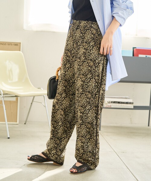 FREAK'S STORE（フリークスストア）の「限定展開　インド ペイズリー イージーパンツ（その他パンツ・レディース・ブラック/グリーン/イエロー/オレンジ/ネイビー・SMALL/MEDIUM）」の20枚目の写真