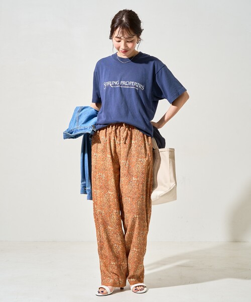 pero パンツ インド 限定展開 インド ペイズリー イージーパンツ（その他パンツ