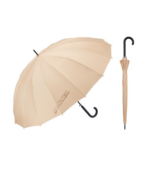 Waterfront（ウォーターフロント）の「16K花びらきジャンプ 65cm（長傘・メンズ・ベージュ/ブルー/ダークネイビー/グレー・FREE）」の15枚目の写真