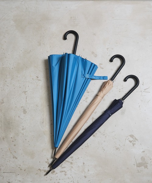 Waterfront（ウォーターフロント）の「16K花びらきジャンプ 65cm（長傘・メンズ・ベージュ/ブルー/ダークネイビー/グレー・FREE）」の16枚目の写真