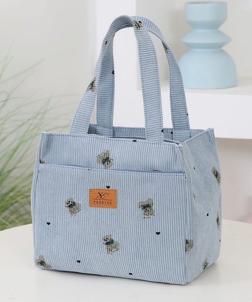 VIBGYOR(ヴィブジョー)の「FReePLACe/くま ランチ トートバッグ X12408(トートバッグ・レディース・ピンク/ブルー/ベージュ/ホワイト・FREE)」の7枚目の写真