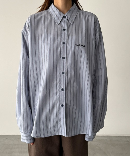 【美品】CANAL JEAN El mar(エルマール)ストライプシャツ 美品】CANAL JEAN El mar(エルマール)ストライプシャツ