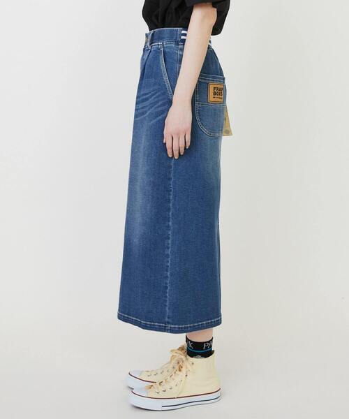 FRAPBOIS（フラボア）の「ムーブデニム スカート（スカート・レディース・ネイビー/ブルー・0/1）」の3枚目の写真