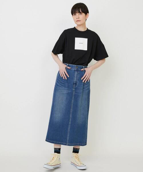 FRAPBOIS（フラボア）の「ムーブデニム スカート（スカート・レディース・ネイビー/ブルー・0/1）」の9枚目の写真