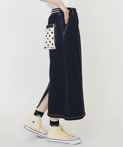 FRAPBOIS（フラボア）の「ムーブデニム スカート（スカート・レディース・ネイビー/ブルー・0/1）」の15枚目の写真