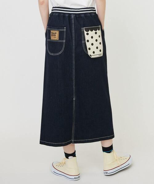 FRAPBOIS（フラボア）の「ムーブデニム スカート（スカート・レディース・ネイビー/ブルー・0/1）」の16枚目の写真