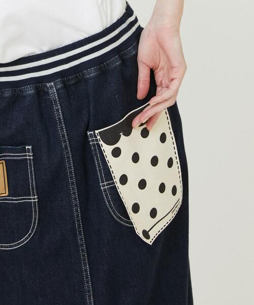 FRAPBOIS（フラボア）の「ムーブデニム スカート（スカート・レディース・ネイビー/ブルー・0/1）」の17枚目の写真