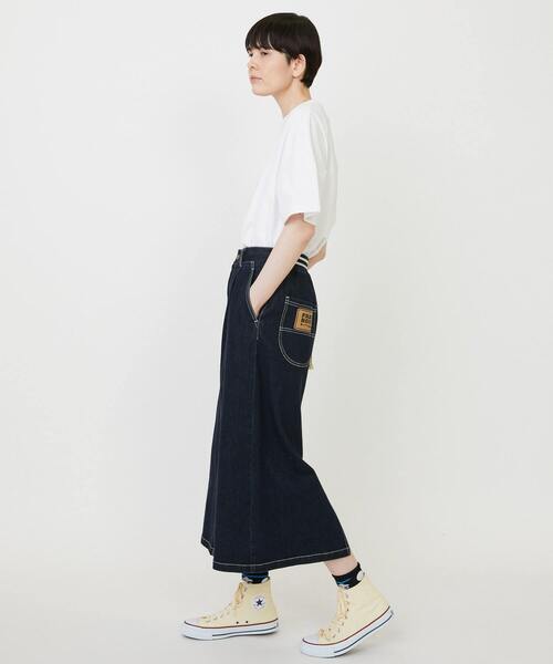 FRAPBOIS（フラボア）の「ムーブデニム スカート（スカート・レディース・ネイビー/ブルー・0/1）」の20枚目の写真