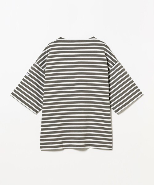 ORCIVAL(オーシバル)の「ORCIVAL / Cotton Lourd Half Sleeve Pullover(Tシャツ/カットソー・メンズ・オフホワイト/チャコールグレー・4/5/3)」の4枚目の写真