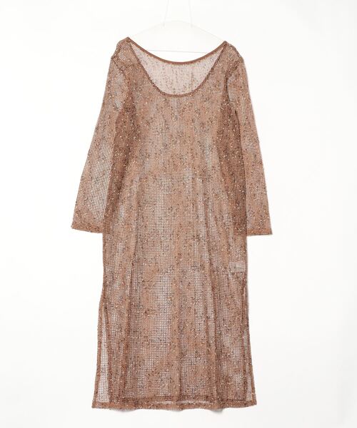 セール】カットメッシュバックオープンワンピース（ワンピース