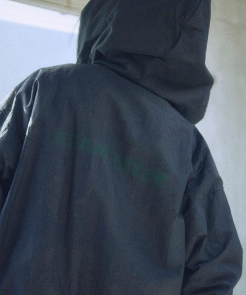 ADAM PATEK(アダムパテック)の「mj10567-sheer mesh camouflage hooded blouson ブルゾン(ブルゾン・メンズ・ブラック/ホワイト・2/1)」の11枚目の写真