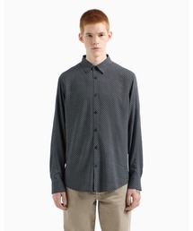 【A|X アルマーニ エクスチェンジ】マイクロプリント 長袖シャツ/REGULAR+