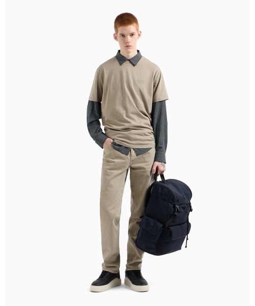 ARMANI EXCHANGE（アルマーニエクスチェンジ）の「【A|X アルマーニ エクスチェンジ】マイクロプリント 長袖シャツ/REGULAR+（シャツ/ブラウス・メンズ・ネイビー系1/ホワイト系1・LARGE/SMALL/X-LARGE/MEDIUM/X-SMALL/XX-LARGE）」の4枚目の写真