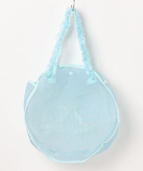 Kids Foret（キッズフォーレ）の「リボン付きプールバッグ（スイムグッズ・キッズ・サックスブルー/ラベンダー・FREE）」の3枚目の写真